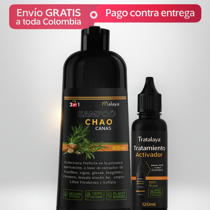Shampoo Malaya Cubre Canas y Tratamiento Intensivo