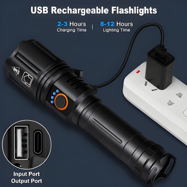 Linterna LED de Alta Potencia Táctica